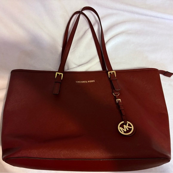 Michael Kors Handbags - Michael Kors Red Burgandy Tote